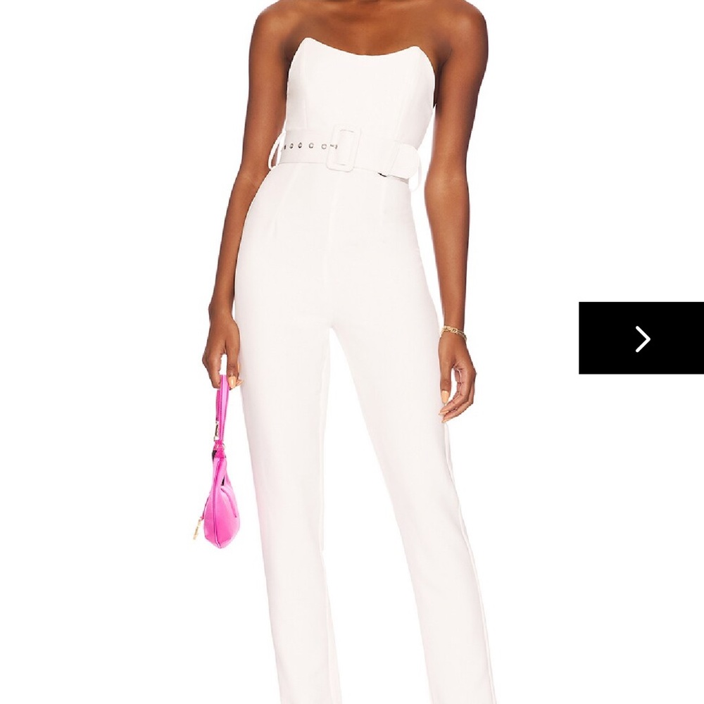 NWT Superdown Naomi Belted Jumpsuit